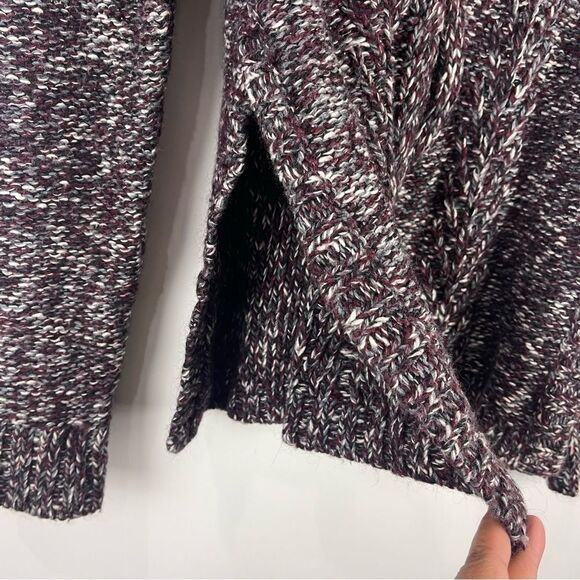 Madewell Firelight Marled Cable Knit Crewneck Sweater Winter Women's Size Small - Picture 4 of 7